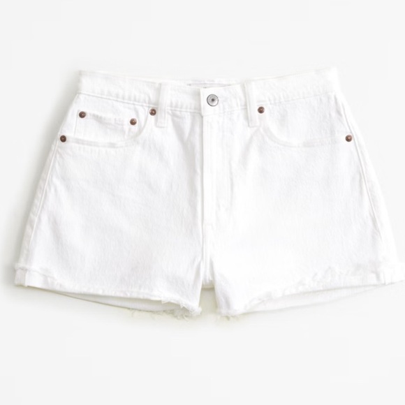 Abercrombie & Fitch Curve Love High Rise Mom Short 37/24 NWT - Picture 2 of 11